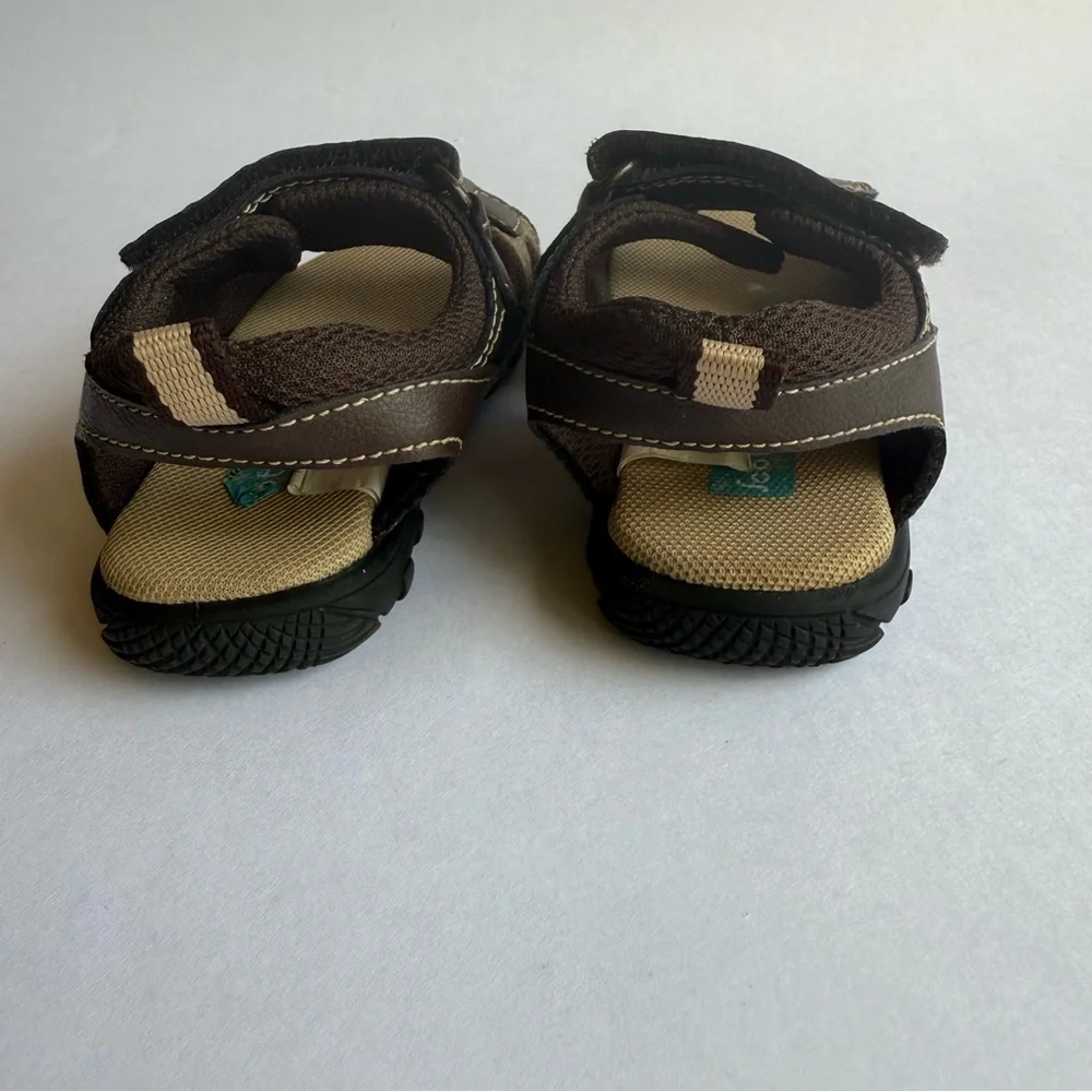 Scott David Walkers Justin Toddler Boys - Kids Shoes Sandals brown/ beige 6M